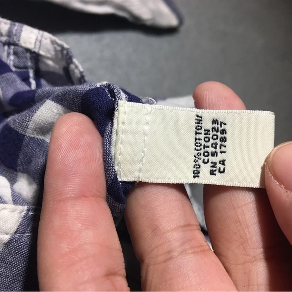 Womens Banana Republic Button Up Shirt Coastal Beachy Striped Boho Casual - Picture 5 of 6